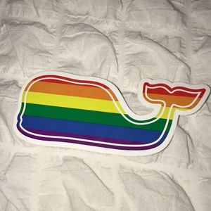 Vineyard Vines Pride whale sticker